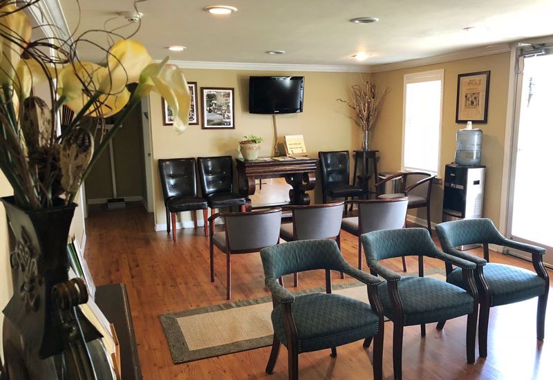 Patient welcome area